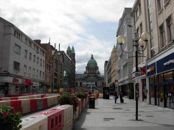 Belfast City Hall from Donegall Place - photo credit: L. Flewelling